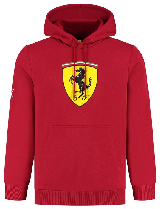 PUMA Sweat à capuche à Grand Écusson Cerise Scuderia Ferrari