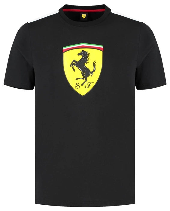 PUMA T-shirt à Grand Écusson Noir Scuderia Ferrari
