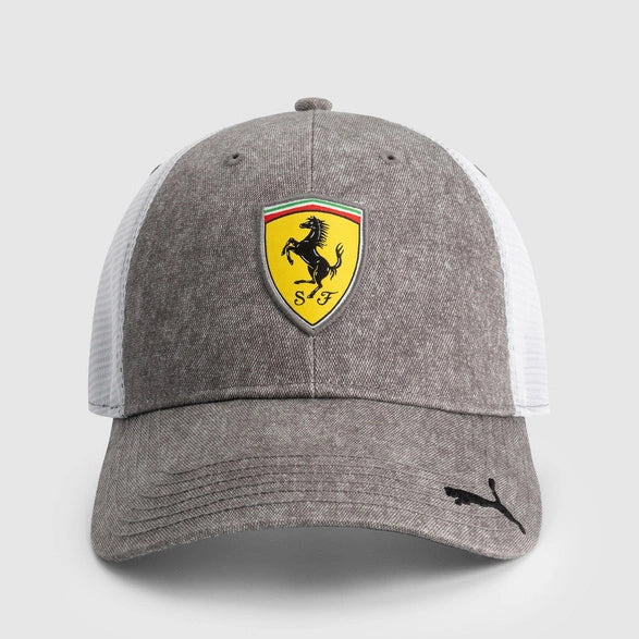 PUMA Casquette Trucker Gris Aube Scuderia Ferrari