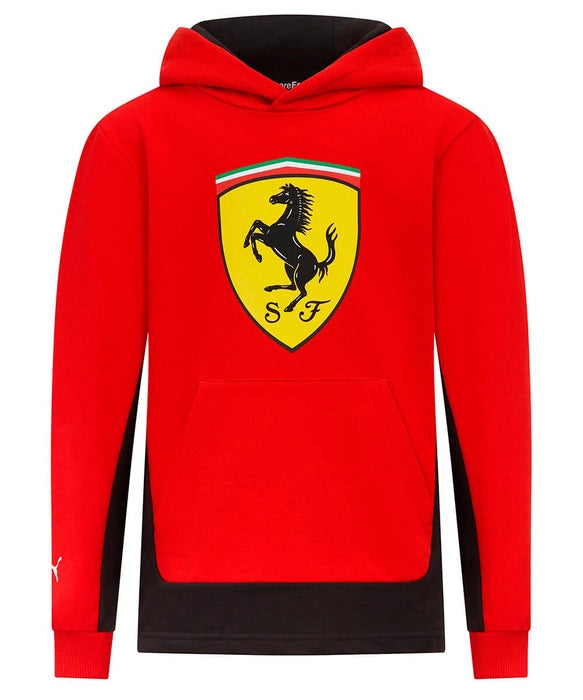 PUMA Sweat à capuche à Écusson Rouge Scuderia Ferrari enfant