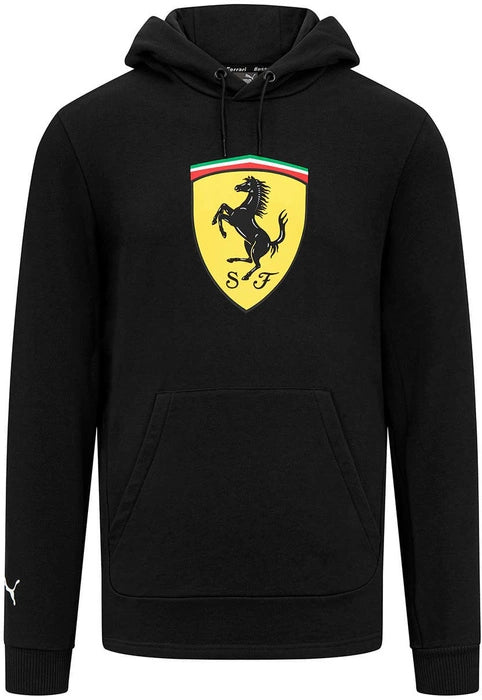 PUMA Sweat à capuche à Écusson Noir Scuderia Ferrari