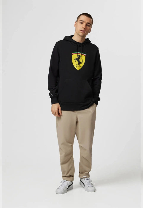 PUMA Sweat à capuche à Écusson Noir Scuderia Ferrari