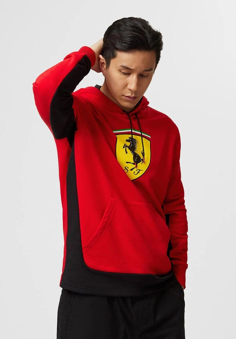 PUMA Sweat à capuche à Écusson Rouge Scuderia Ferrari