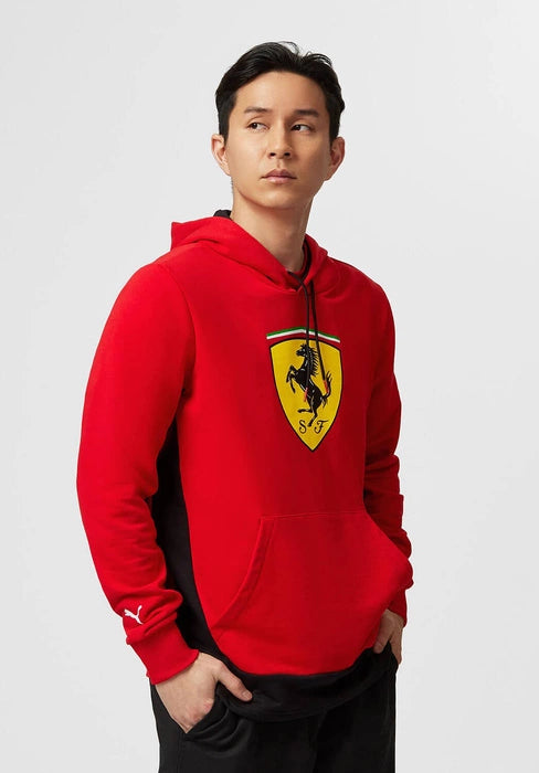 PUMA Sweat à capuche à Écusson Rouge Scuderia Ferrari