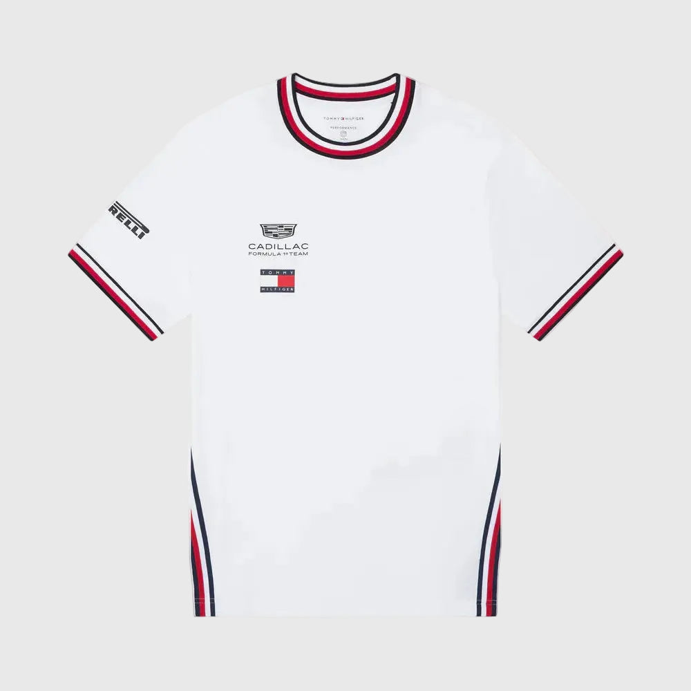 T-shirt Cadillac F1 Team × Tommy Hilfiger Blanc